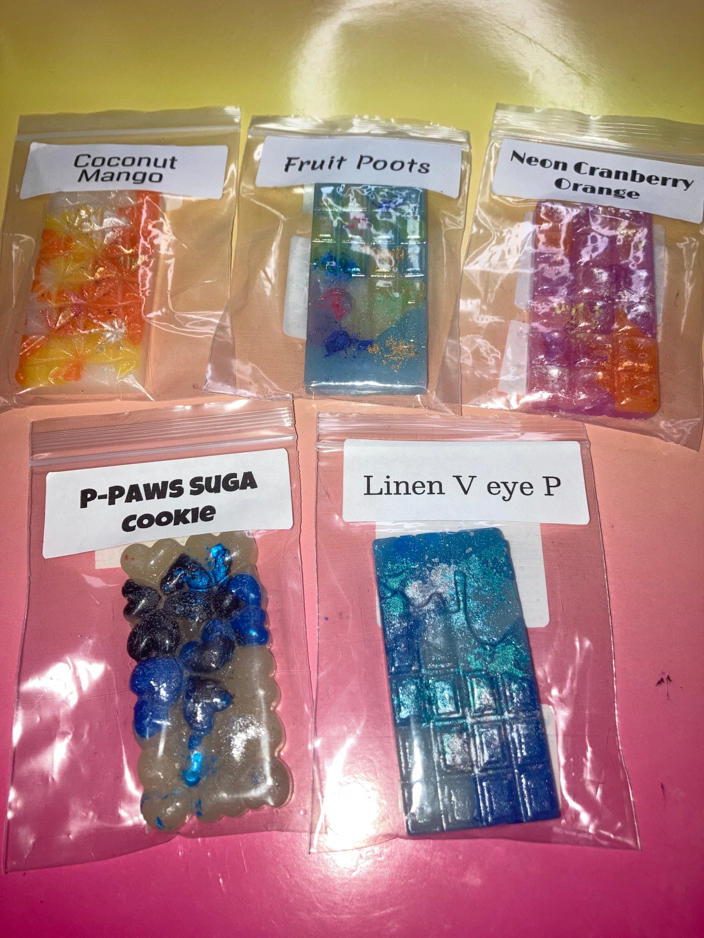 Popular scent bundle (5 sample bars) wax melts