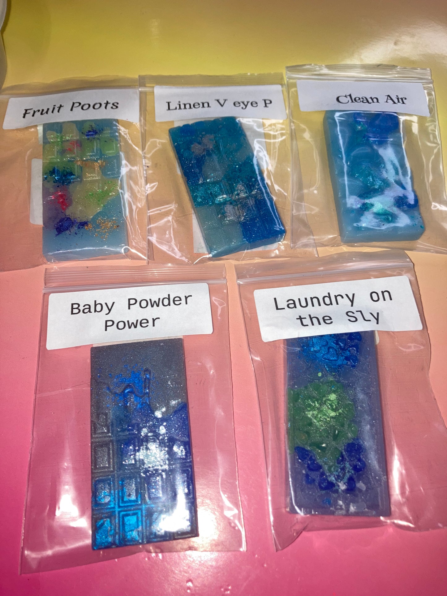 Clean Scent Bundle (5 sample bars)wax melts