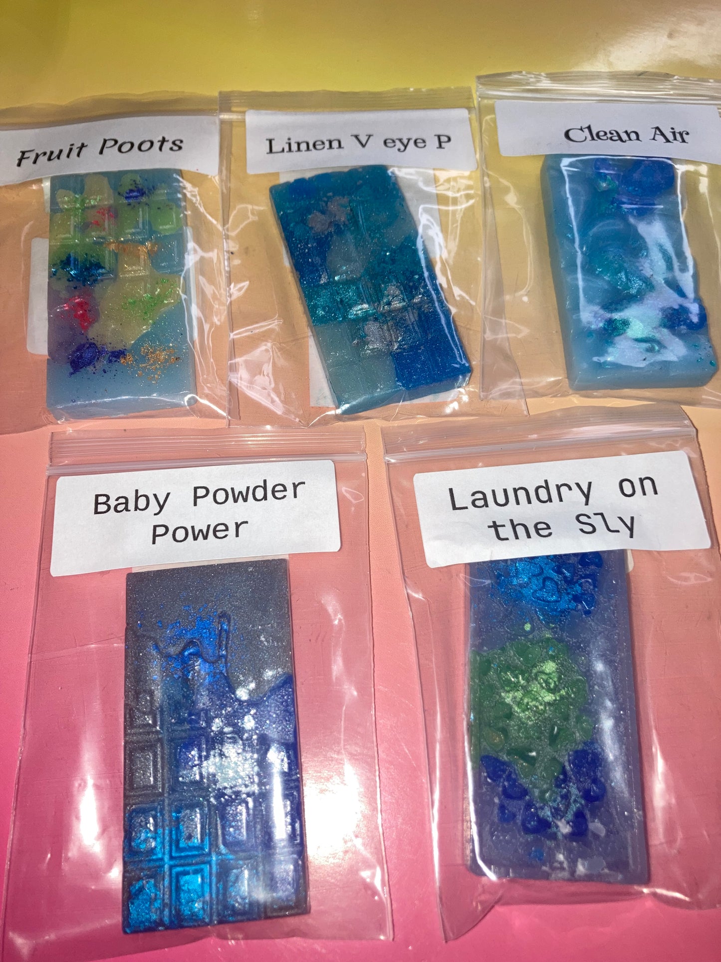 Clean Scent Bundle (5 sample bars)wax melts